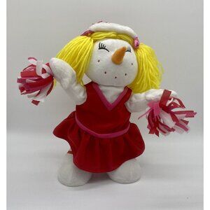 Gemmy 15" Cheerleader Animated Snowman “Hey Santa” To Hey Mickey Parody - Works